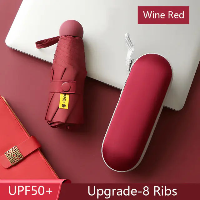 8-Ribs Mini Portable Sun Umbrella