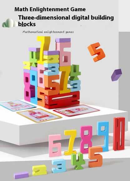 Wooden Number Blocks Set