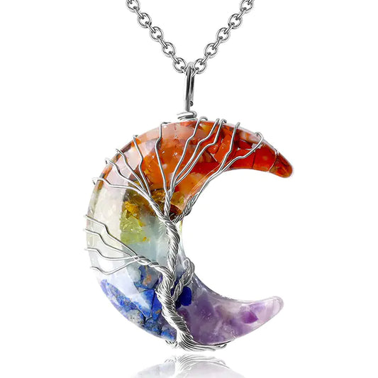 Tree of Life Moon Pendant